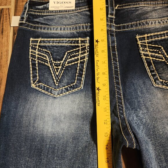 Vigoss Heritage Fit High Rise Straight Jeans - Picture 7 of 10
